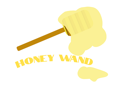 honey wand design gravit designer honey honeycomb illustration yellow