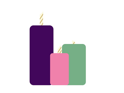 Candles candles candlestick design gravit designer green illustration pink purple