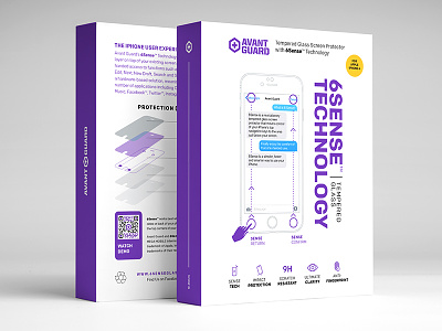 Client Packaging Design box branding clean design electronics graphic minimal package purple tech technology