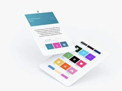 ACP Decisions web design - tablet clean digital graphic design health minimal ui ux web design white