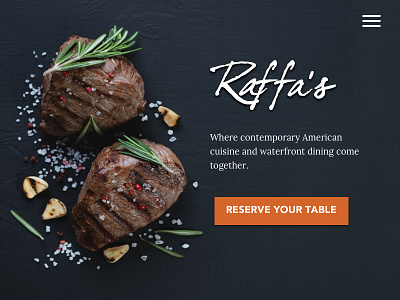 Restaurant Mockup landing masonry modern ux web