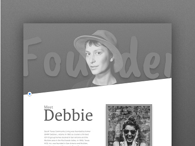 Special Needs founder - mockup grayscale houston layout ui web design