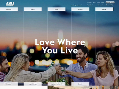 AMLI Residential | Multi-family Real Estate animation apartment design ecommerce layout motion design real estate ui ux web design