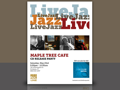 2nd Line Maple Tree Flyer band flyer