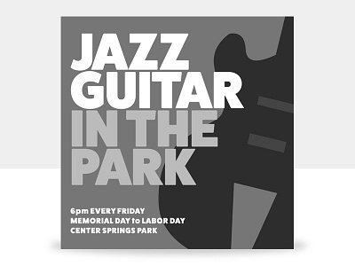 Jazz In The Park Flyer flyer jazz