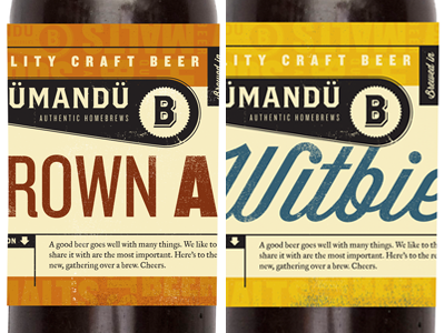 Rough mock... beer labels