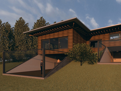 House No. 1 / House in a hill architecture design engineering hill house open photoshop rendering residential revit vray