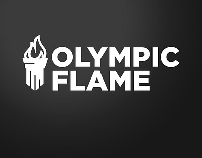 Olympic Flame branding design illustration logo vector