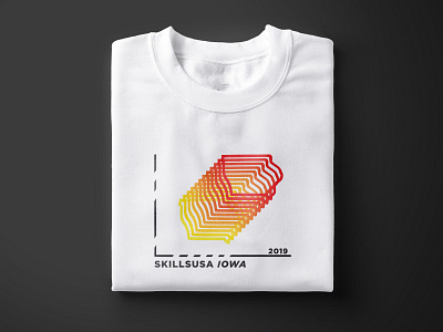 Skills USA Iowa T-shirt design design iowa vector