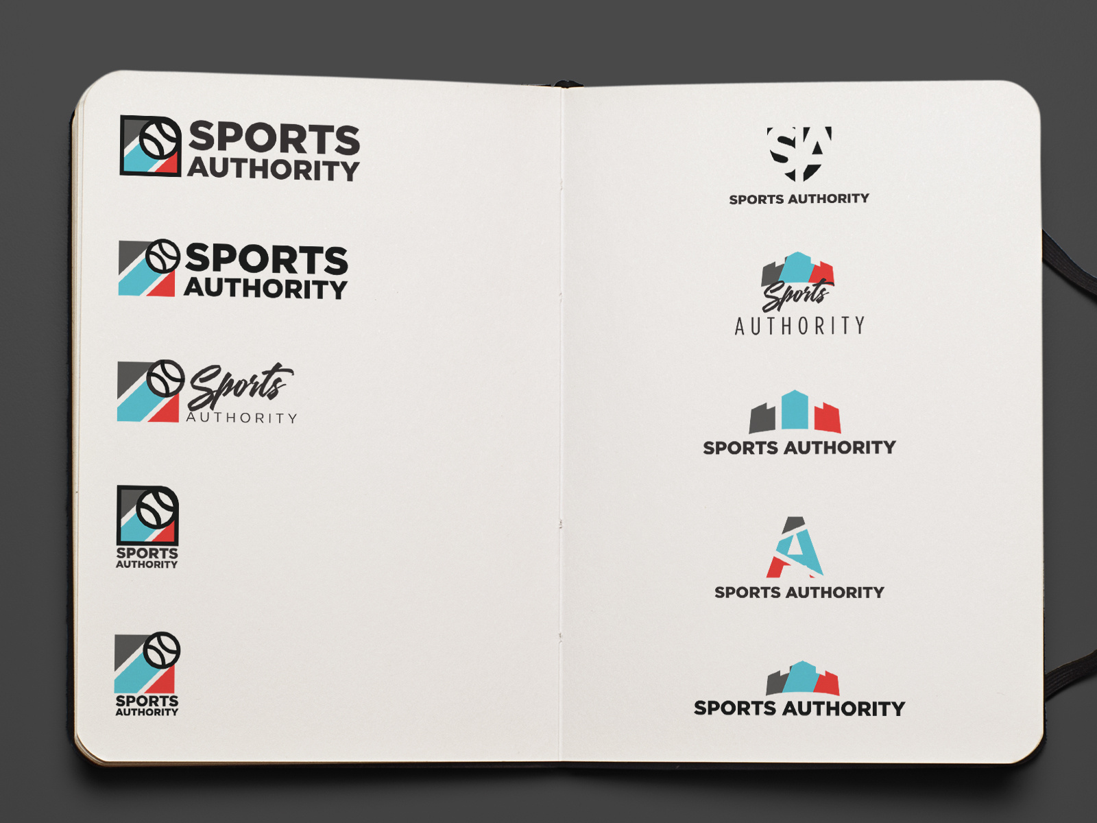 Sports Authority Logo Concepts by Chase McGraw on Dribbble
