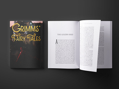 Grimms Fairy Tails book branding design fairytale indesign iowa vector