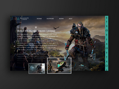 Assassin's Creed Web Design assasins assassins creed design iowa photoshop viking web webdesign