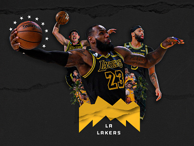 Lakers in 4 anthony davis design la lakers lebron james los angeles photoshop