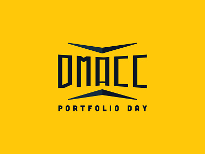 DMACC Portfolio Day Logo branding design icon illustration iowa logo typography vector
