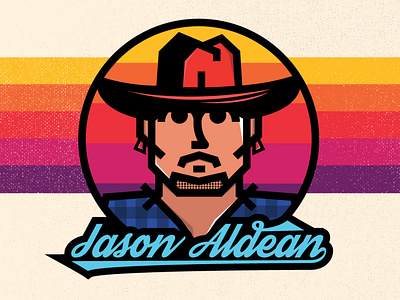 Jason Aldean Sticker Design jason laden jason laden sticker