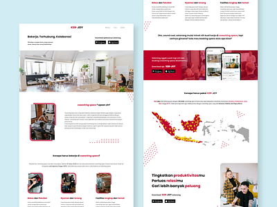 Landing page for coworking space app design designer landing page ui ui design uiux user interface ux web web design website