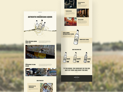 Liquor Landing Page design designer landing page ui ui design user interface website