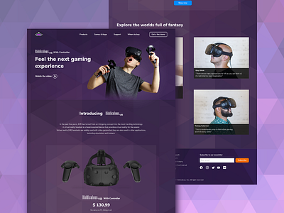 Riddiculous VR homepage concept design designer ui ui design uiux user interface ux web web design