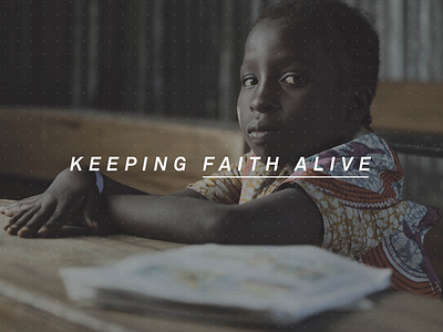 Keeping Faith Alive africa aid church dots faith hospital italic mission nonprofit