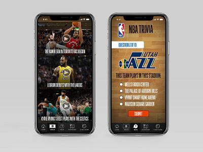 NBA Spotlight Mock Up iPhone app branding design mobile app mobile design product design ui ux