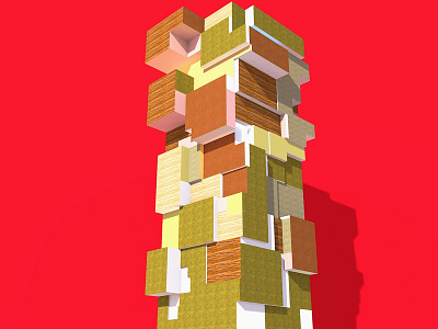 Torre E Madera 1 3d 3d art art direction design render rendering sketchup