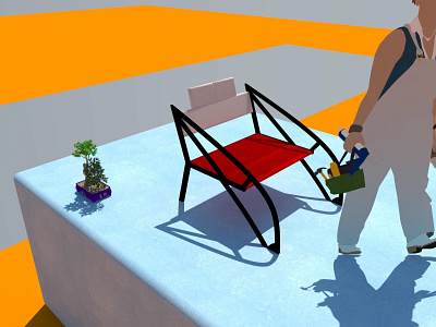 Silla 1 3d art art direction chair design render rendering silla vray
