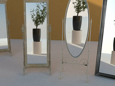 Espejos 9 3d art art direction design espejo mirror plants render rendering sketchup spanish vray