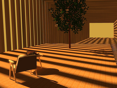 Tree and Mac 6 - No Vray :( 3d art art direction design render rendering sketchup vray