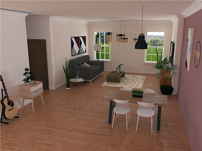 Interior 2 Png 3d art architechture art direction casa design home interior design plants render rendering sketchup vray