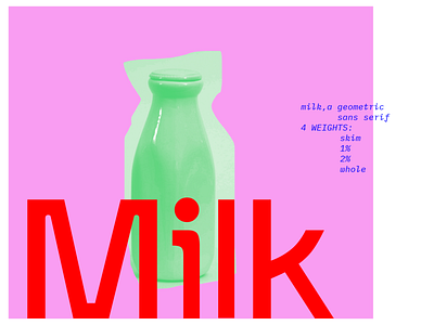 Milk Typeface