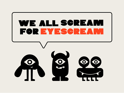 Melt Eyescream branding design eyescream icecream illustration melt monsters packaging