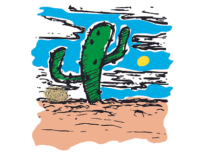 Cacti design vector