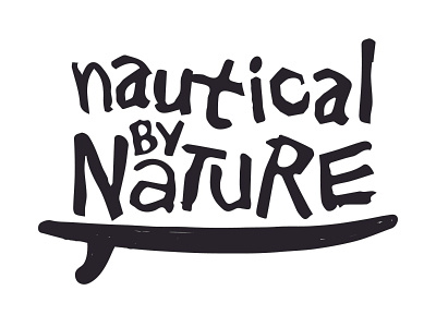 Nautical By Nature Surf design vector