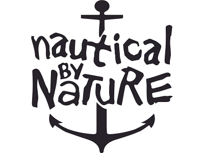 Nautical By Nautre Anchor branding design icon pencil sketch vector