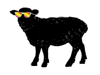 Black Sheep sketch vector