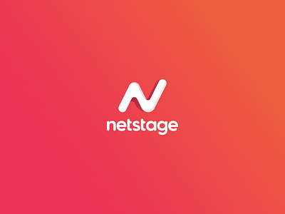 Netstage brand identity branding design logo
