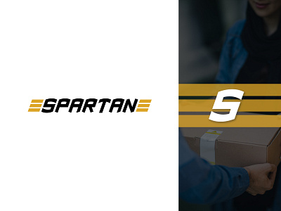 SPARTAN brand identity branding branding design courier logo creative logo delivery logo design fast logo graphic design icon logistic logo logo logo design minimal logo sharp logo typography wordmark