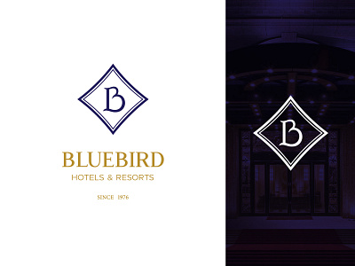 BLUEBIRD Hotels & Resorts brand identity branding branding design comfort logo crafty logo creative logo design graphic design hotel logo icon lettermark logo logo design luxury logo minimal logo traditional logo typography