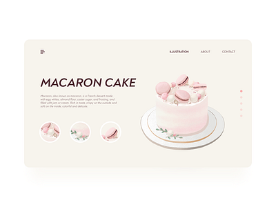 MACARON CAKE illustration