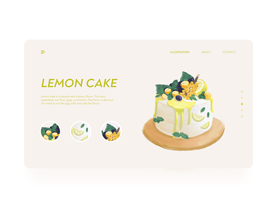 LEMON CAKE illustration