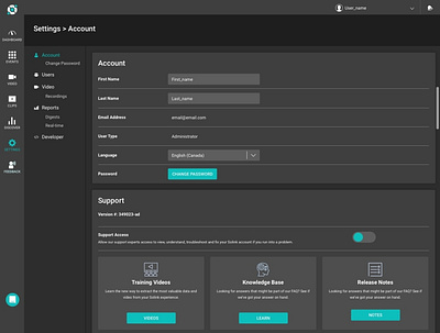 Settings darkmode settings sketch ux design