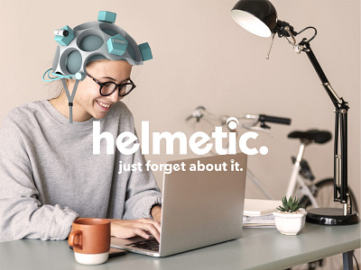 Helmetic | Auxetic Helmet auxetic branding logo mechanics non linear prototype rendering structures