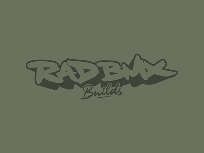 RAD BMX Builds - Custom Type branding design graphic design lettering logo typography vector wordmark