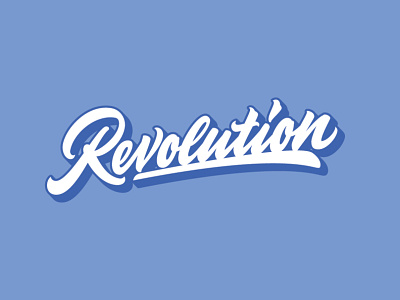 Revolution - Script Wordmark baseball branding brush script design digital graphic design illustration lettering logo logotype script type typography vector wordmark