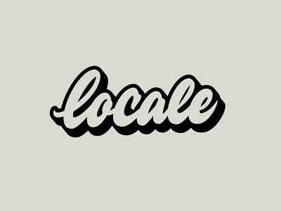 Locale - Script Wordmark branding brush script design graphic design lettering logo script typography vector