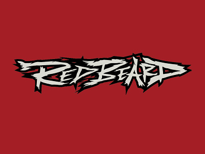 Red Beard - Custom Lettering branding design graphic design lettering logo logotype type typography vector wordmark