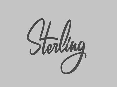 Sterling - Script Wordmark branding design graphic design lettering logo logotype type typography vector wordmark