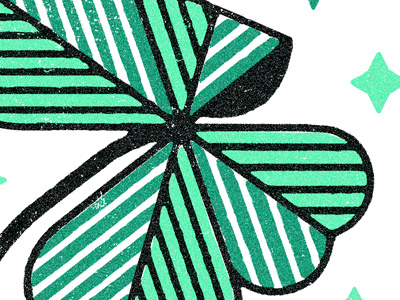 St. Patrick's Day Illustration clover geometric good luck shamrock st. patricks texture