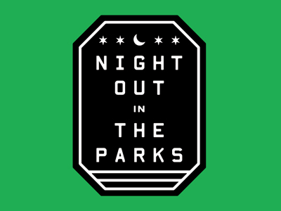 Night Out in the Parks 2013 Logo chicago logo moon night night out in the parks park seal