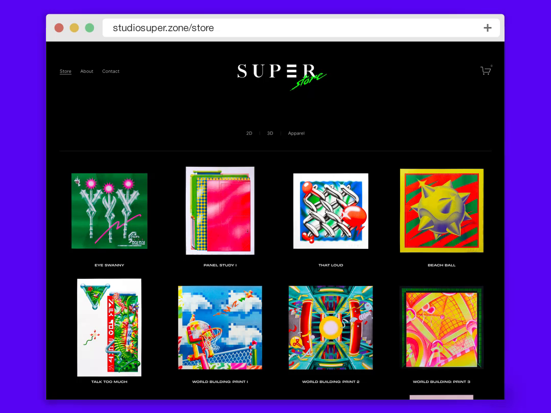 NEW SUPER STORE SITE!! andy gregg art art print design illustration poster poster design print is not dead printmaking riso riso art risograph risography shop store site studio super zines